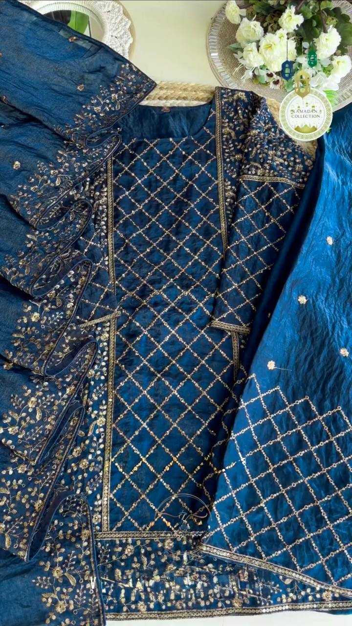 Ynf Silk KESH141 1088 Suits & Dresses Wholesale Palazzo Suit Designer Suits Silk Suits Manufacturer
