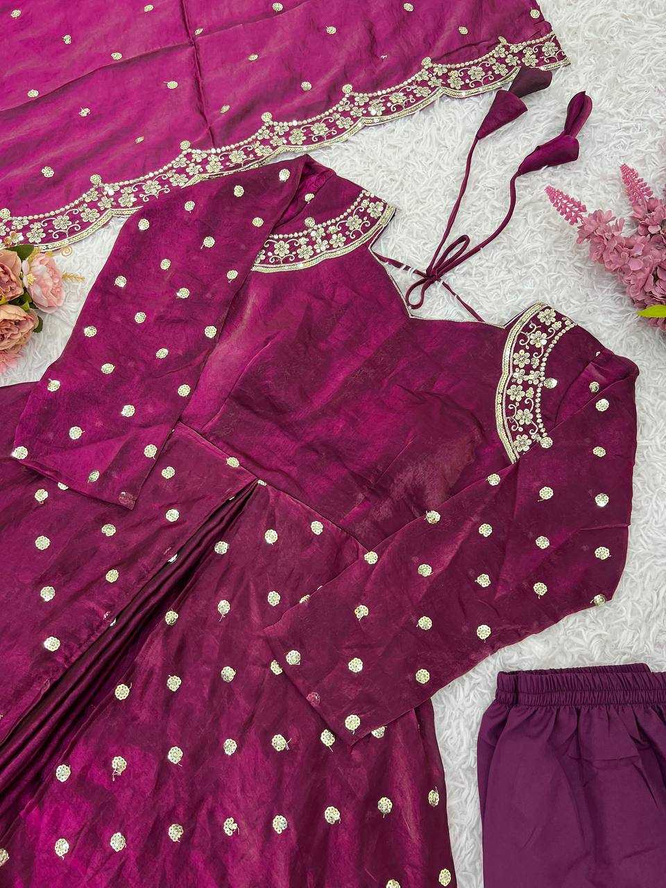 Ynf Silk KESH499 516 Gowns Wholesale Fancy Gowns Embroidery Gowns Anarkali Gown Long Gowns Sequin Gowns Manufacturer