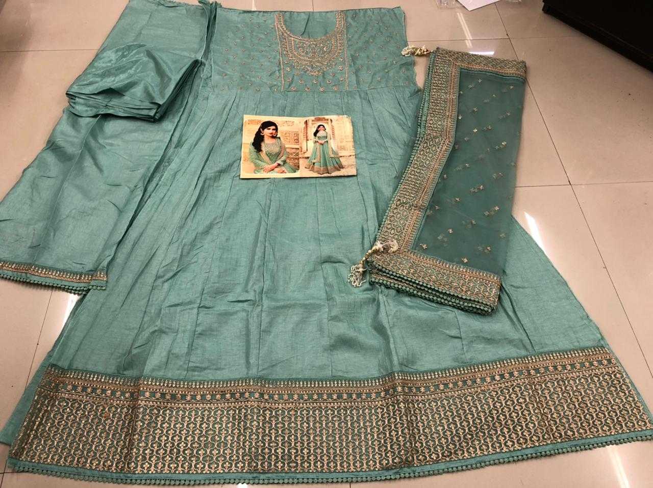Ynf Silk KESH504 Kaseesh Parimahal Gowns Wedding Collections Festive Collections Wholesale Embroidery Gowns Silk Gowns Gown With Dupatta Manufacturer