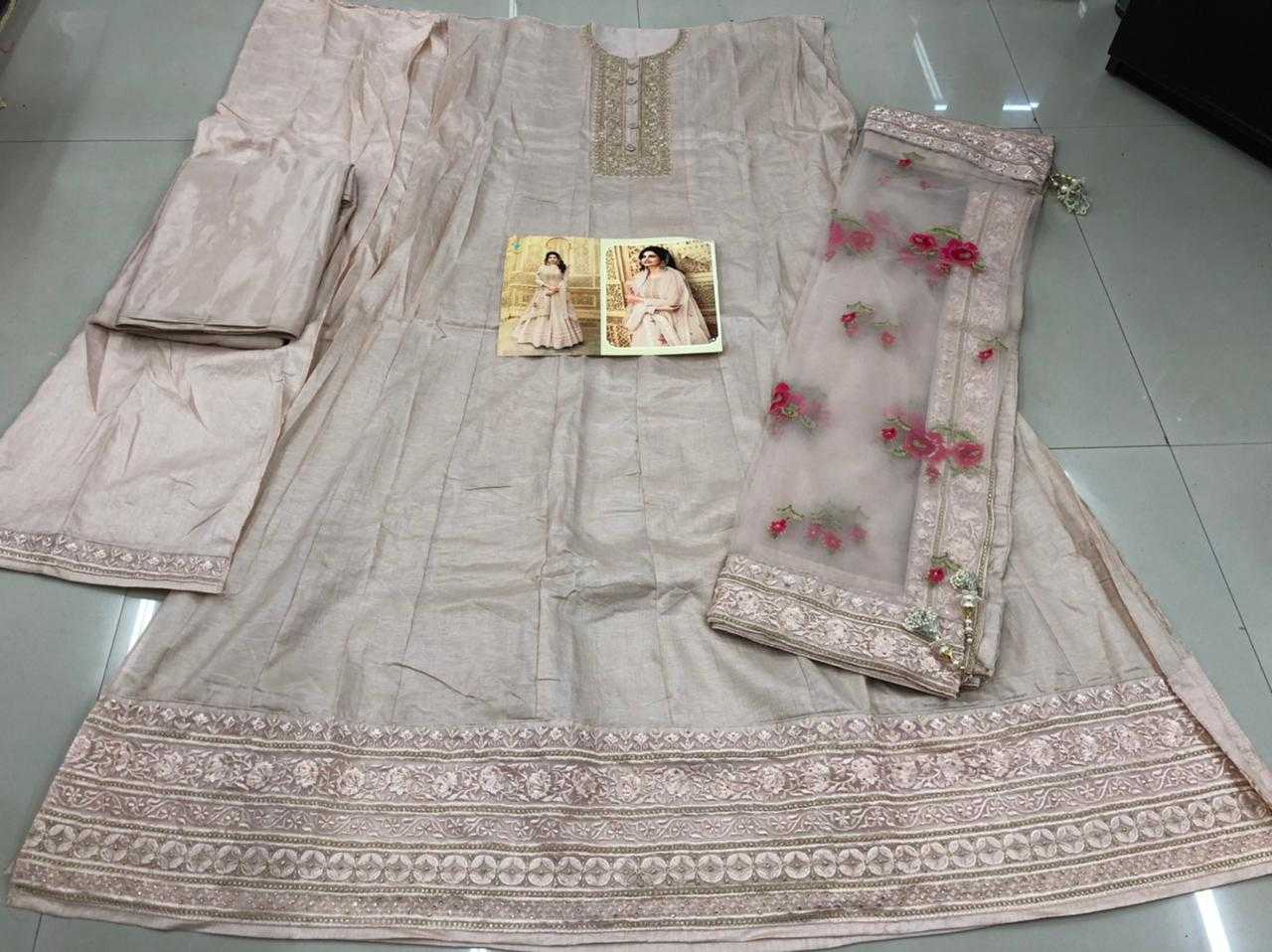 Ynf Silk KESH504 Kaseesh Parimahal Gowns Wedding Collections Festive Collections Wholesale Embroidery Gowns Silk Gowns Gown With Dupatta Manufacturer