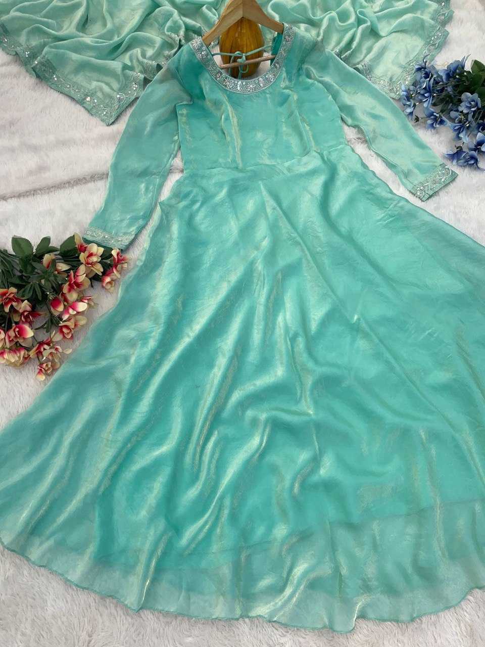 Ynf Silk KESH510 1111 Gowns Plus Size Collections Wholesale Party Wear Gowns Silk Gowns Manufacturer