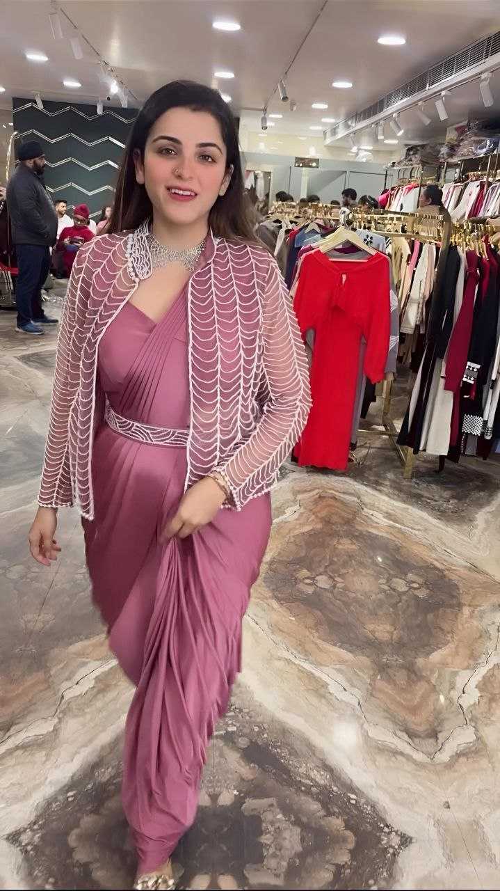 Ynf Silk KESH516 9263 Sarees Wholesale Ready To Wear Sarees Party Wear Sarees Fancy Sarees Saree with Belt Saree with Jacket Manufacturer