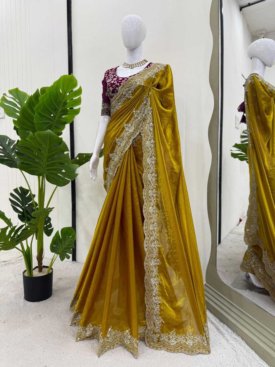 Ynf Silk RIN133 594 Silk Sarees Wholesale Party Wear Silk Sarees Designer Silk Sarees Manufacturer
