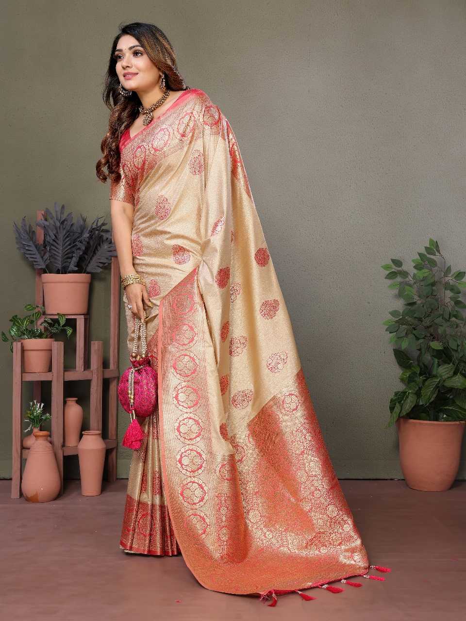 Ynf Silk RIN144 Jugani Silk Sarees Wedding Collections Festive Collections Wholesale Traditional Silk Sarees Designer Silk Sarees Silk Sarees For Weddings Manufacturer