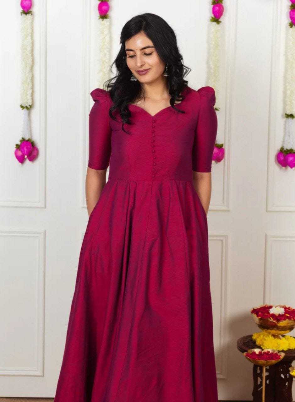 Ynf Silk RIN157 2079 Gowns Wedding Collections Plus Size Collections Wholesale Fancy Gowns Party Gowns Silk Gowns Manufacturer