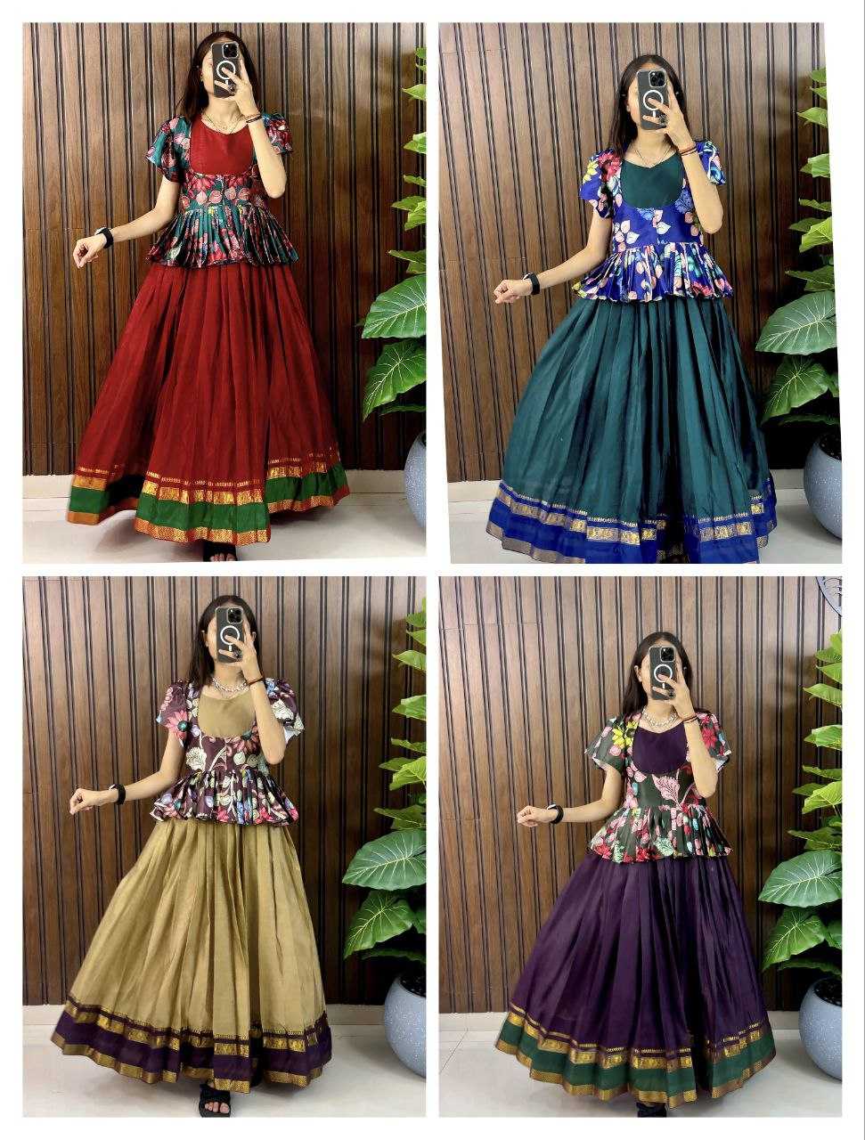 Ynf Silk RIN161 heavy silk Gowns Wholesale Fancy Gowns Anarkali Gown Long Gowns Manufacturer