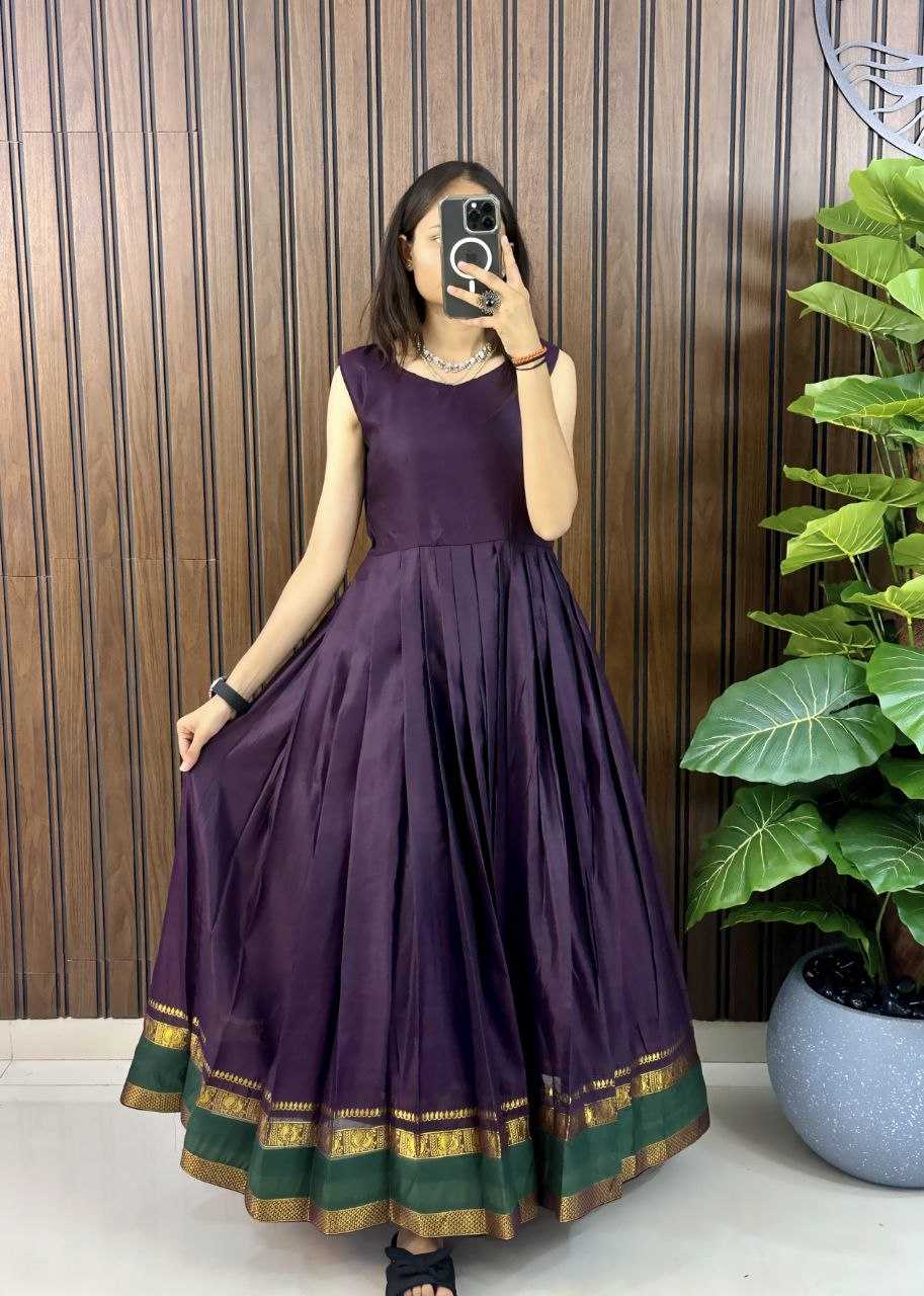 Ynf Silk RIN161 heavy silk Gowns Wholesale Fancy Gowns Anarkali Gown Long Gowns Manufacturer