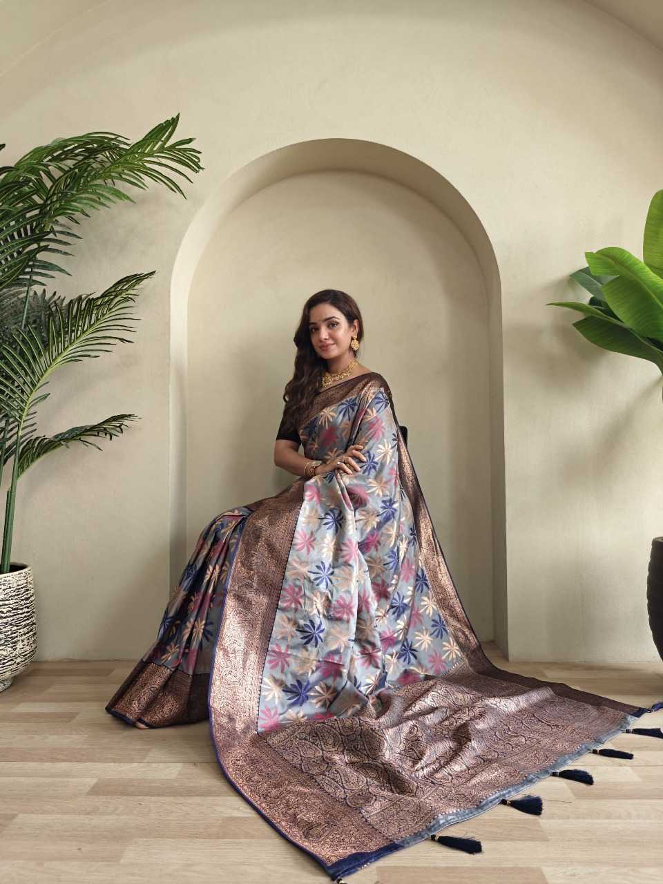 Ynf Silk RIN197 2998 Silk Sarees Wholesale Party Wear Silk Sarees Designer Silk Sarees Fancy Silk Sarees Manufacturer