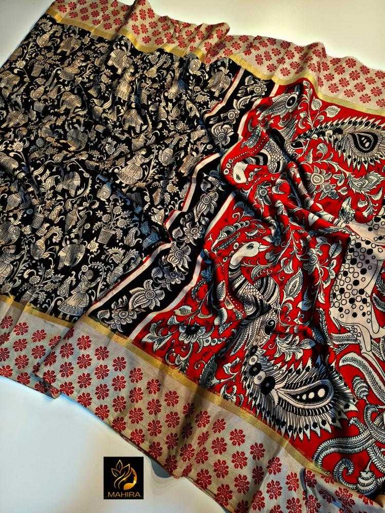 Ynf Silk RIN203 maheshwari Silk Sarees Festive Collections Wholesale Designer Silk Sarees Kalamkari Silk Sarees Mahashivratri Collections Manufacturer