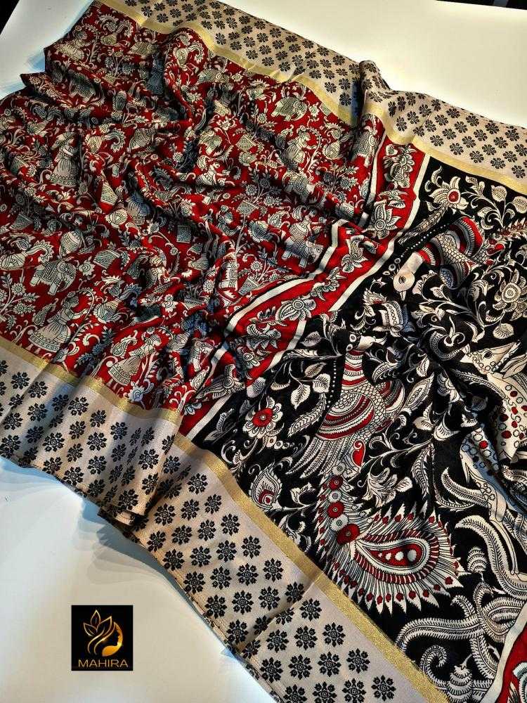 Ynf Silk RIN203 maheshwari Silk Sarees Festive Collections Wholesale Designer Silk Sarees Kalamkari Silk Sarees Mahashivratri Collections Manufacturer