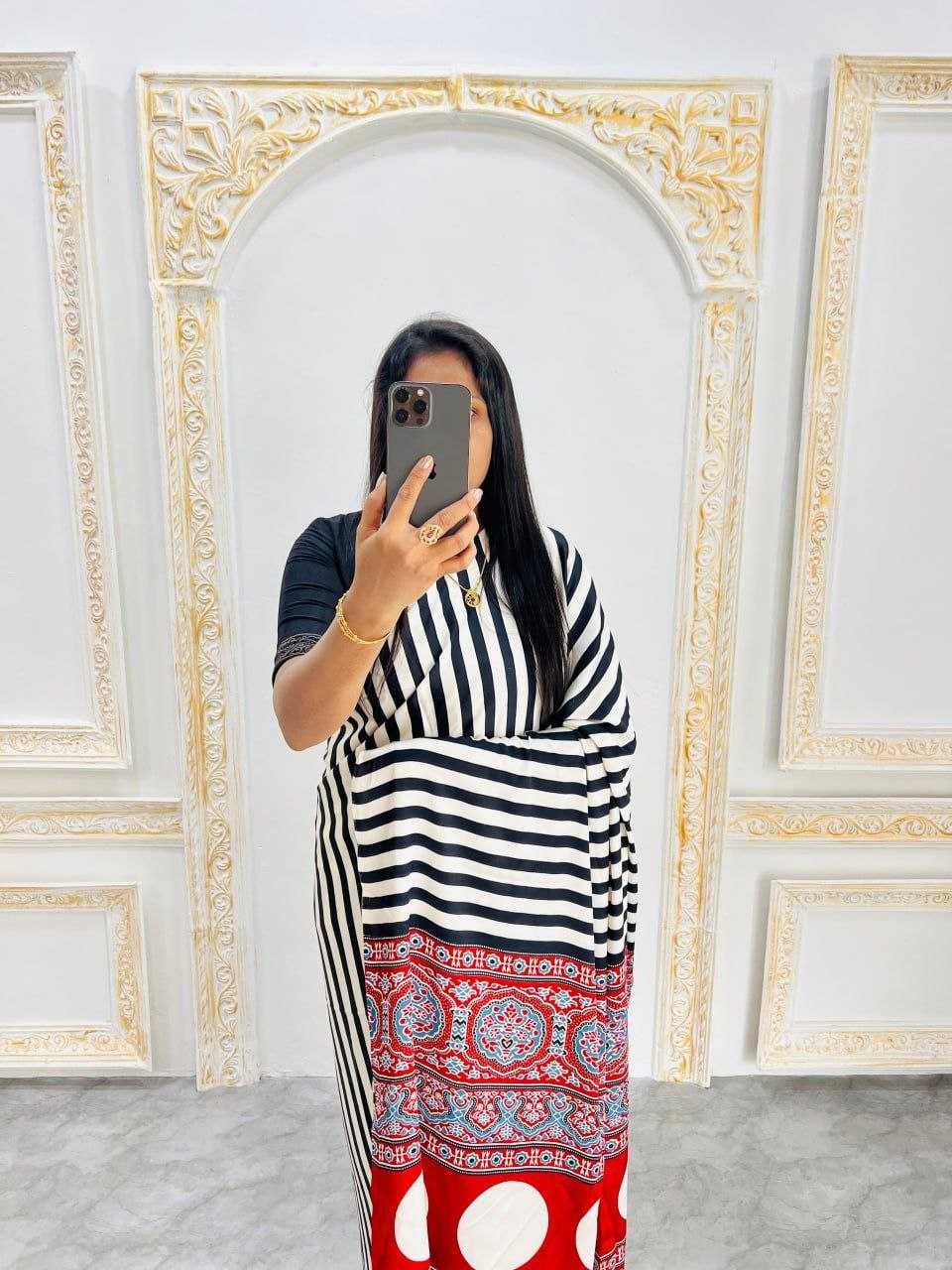 Ynf Silk RIN207 2204 Sarees Silk Sarees Wholesale Crape Satin Sarees Gajji Modal Sarees Silk Sarees For Weddings Manufacturer