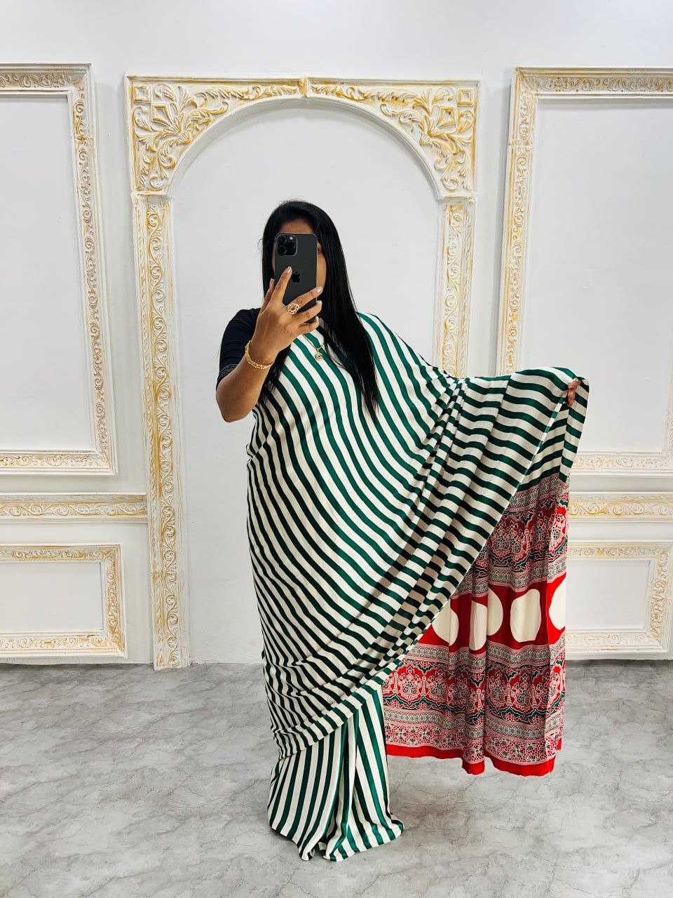 Ynf Silk RIN207 2204 Sarees Silk Sarees Wholesale Crape Satin Sarees Gajji Modal Sarees Silk Sarees For Weddings Manufacturer