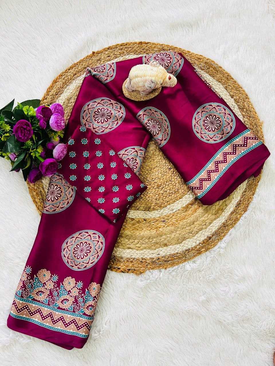 Ynf Silk RIN207 2246 Sarees Silk Sarees Wholesale Designer Sarees Crape Satin Sarees Gajji Modal Sarees Manufacturer