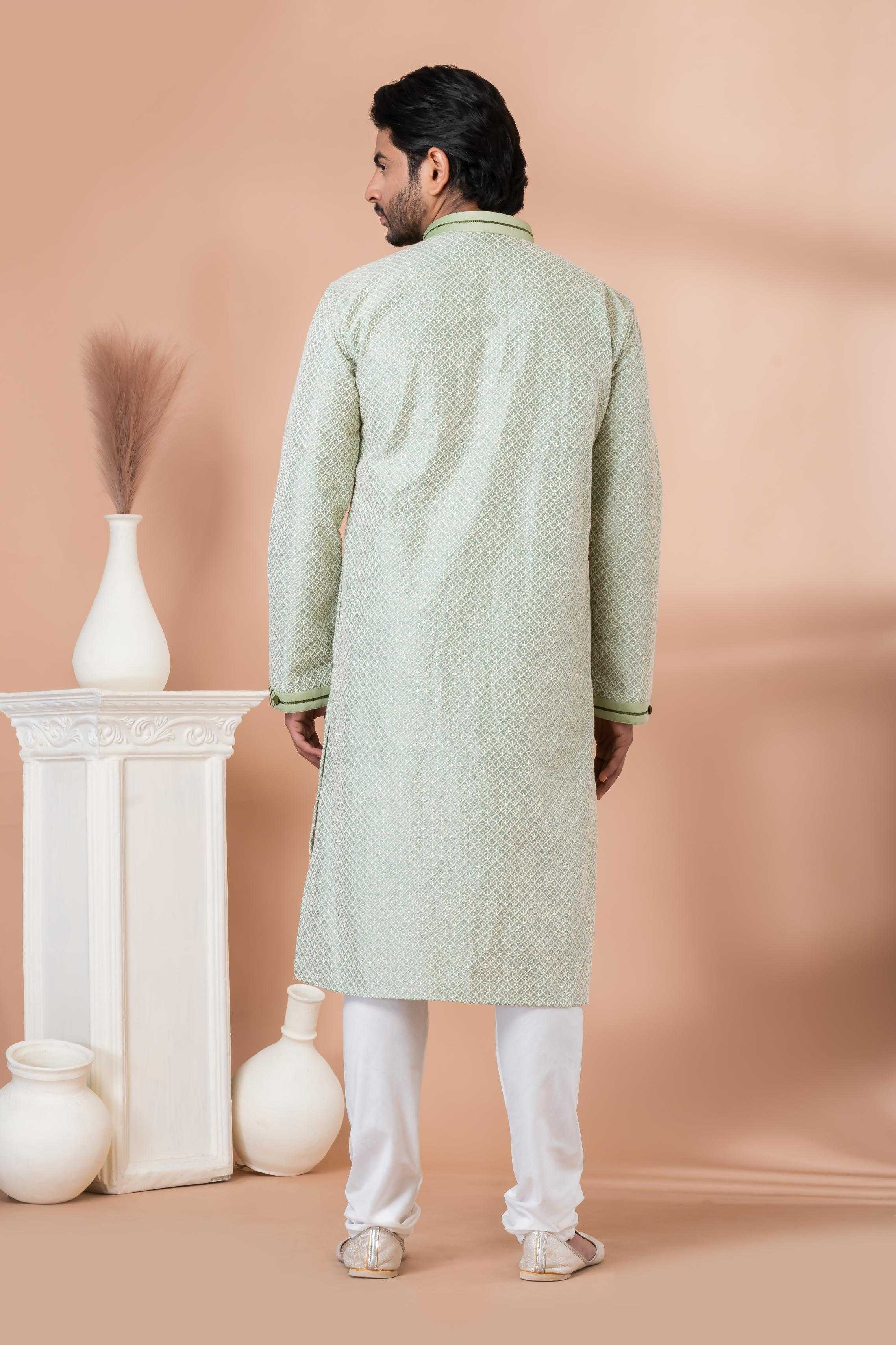 Ynf Silk RIN223 3418A Mens Wear Wholesale Mens Kurtas Mens Kurta Pyjama Men Wedding kurta Manufacturer