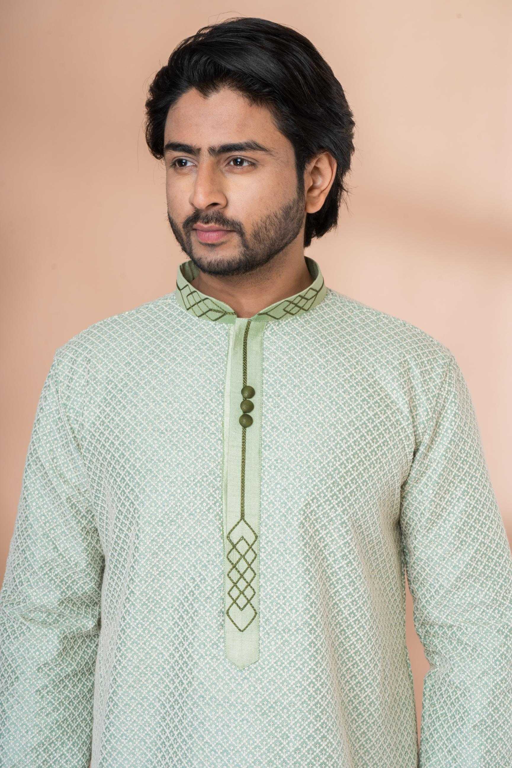 Ynf Silk RIN223 3418A Mens Wear Wholesale Mens Kurtas Mens Kurta Pyjama Men Wedding kurta Manufacturer