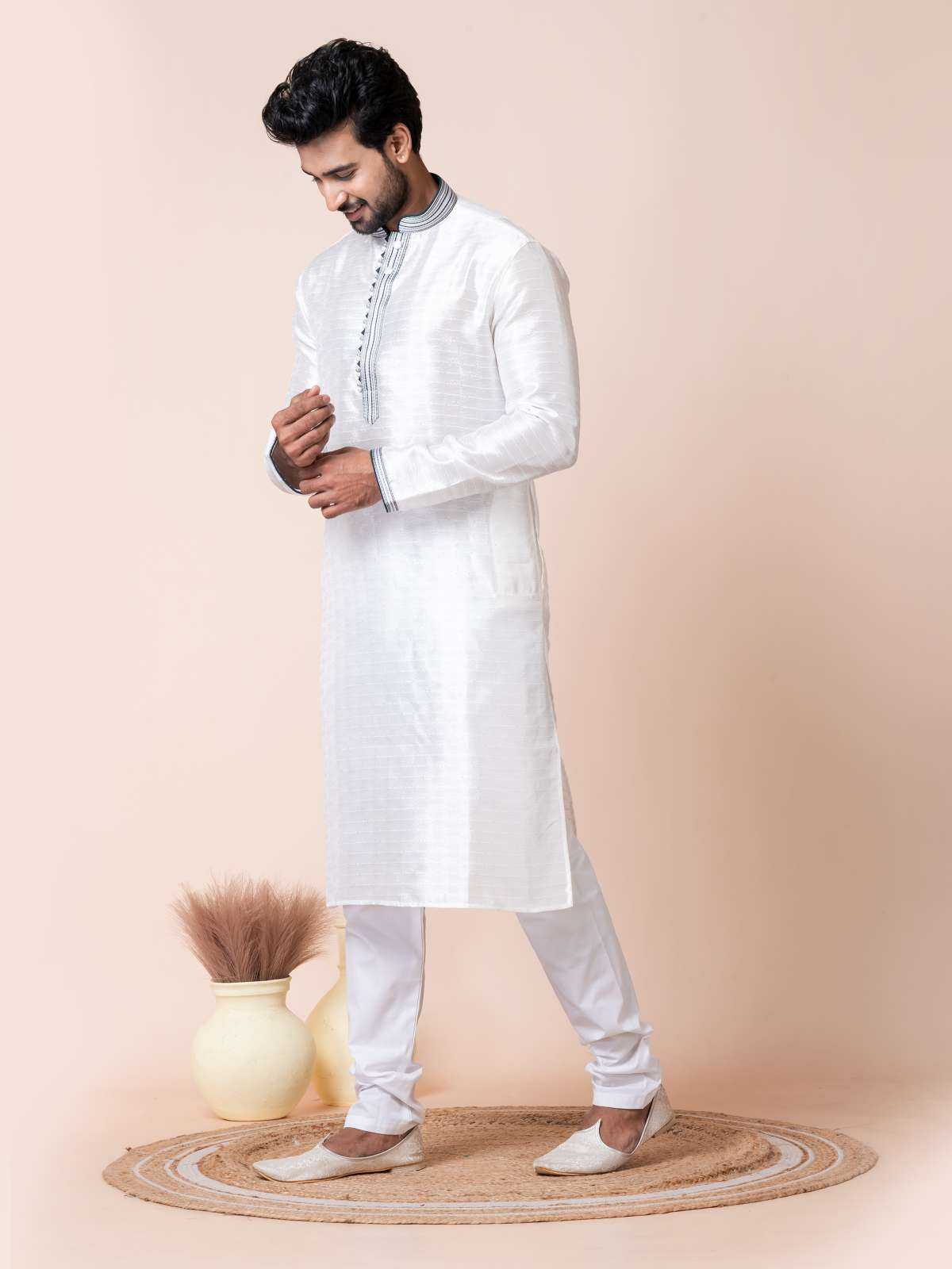 Ynf Silk RIN223 3469B Mens Wear Wholesale Mens Kurtas Mens Kurta Pyjama Men Wedding kurta Manufacturer