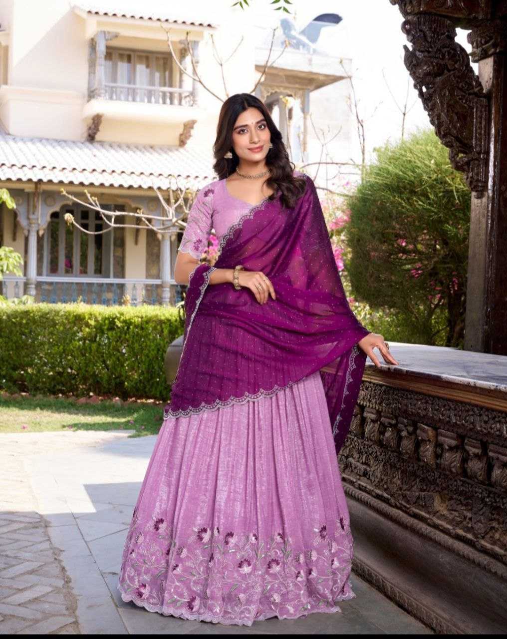 Ynf Silver Plated KESH495 Silver Glosy Lehengas Wedding Collections Wholesale Lehenga For Engagement Sangeet Outfits Manufacturer