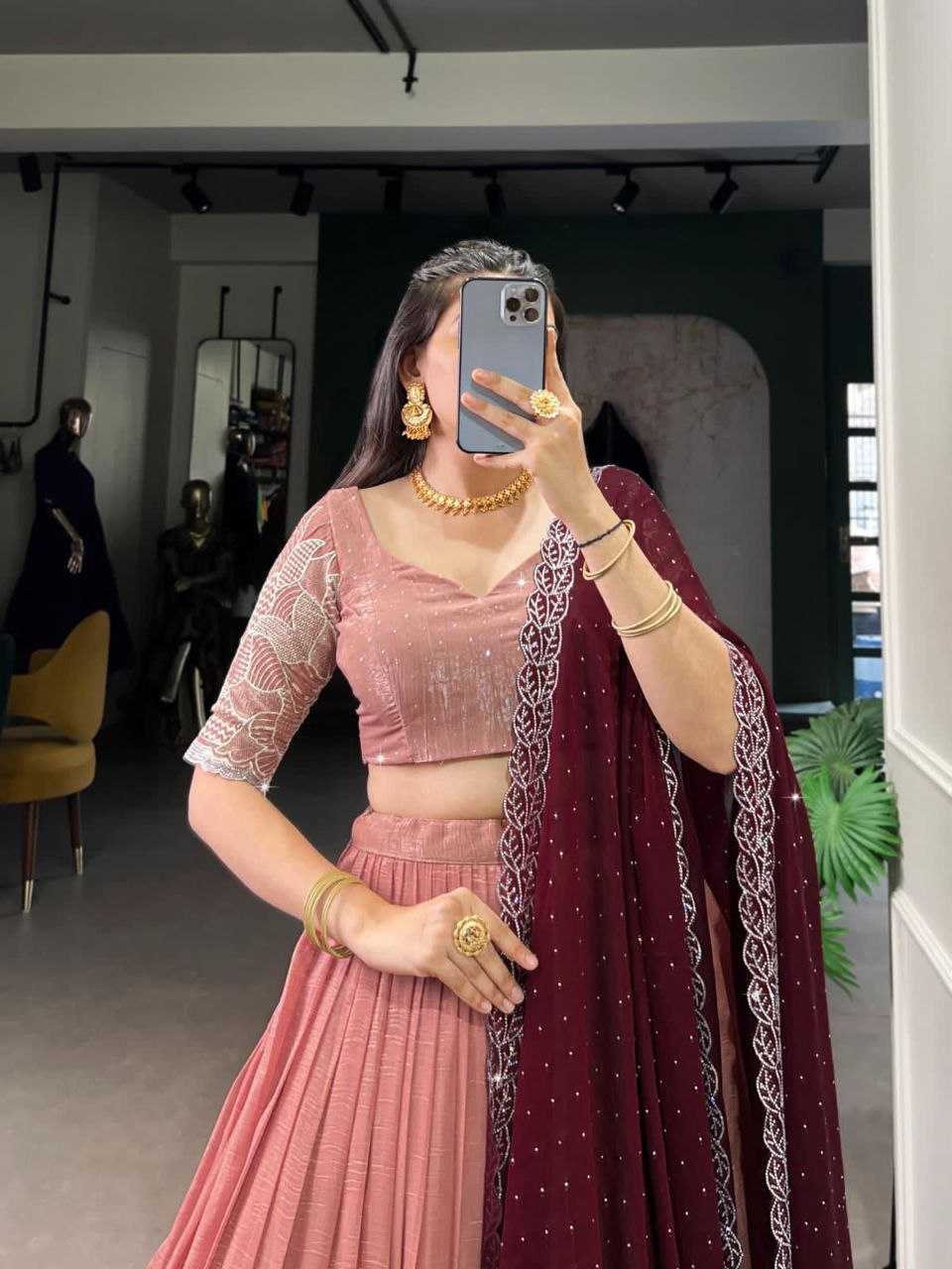 Ynf Silver Plated KESH495 Silver Glosy Lehengas Wedding Collections Wholesale Lehenga For Engagement Sangeet Outfits Manufacturer