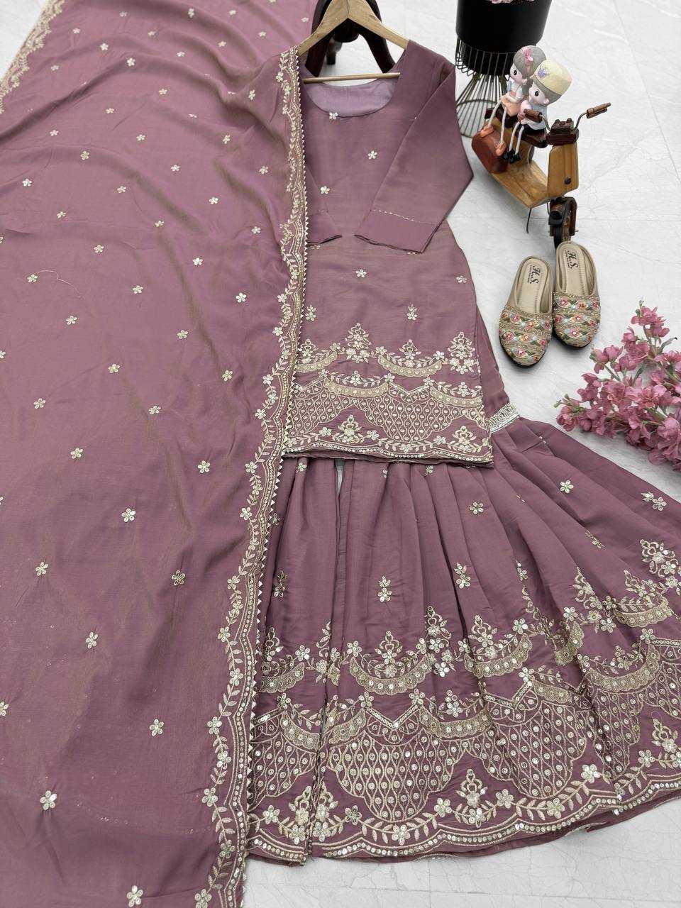 Ynf Simar silk KESH158 9015 Suits & Dresses Wedding Collections Festive Collections Wholesale Sharara Salwar Suits Ladies Silk Suit Wedding Outfits Manufacturer