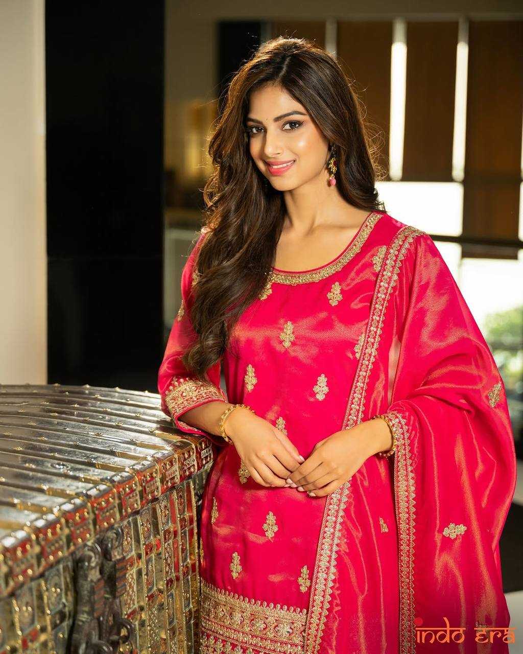 Ynf Simar silk KESH158 9022 Suits & Dresses Wedding Collections Festive Collections Wholesale Embroidery Suits Palazzo Suit Ladies Silk Suit Manufacturer