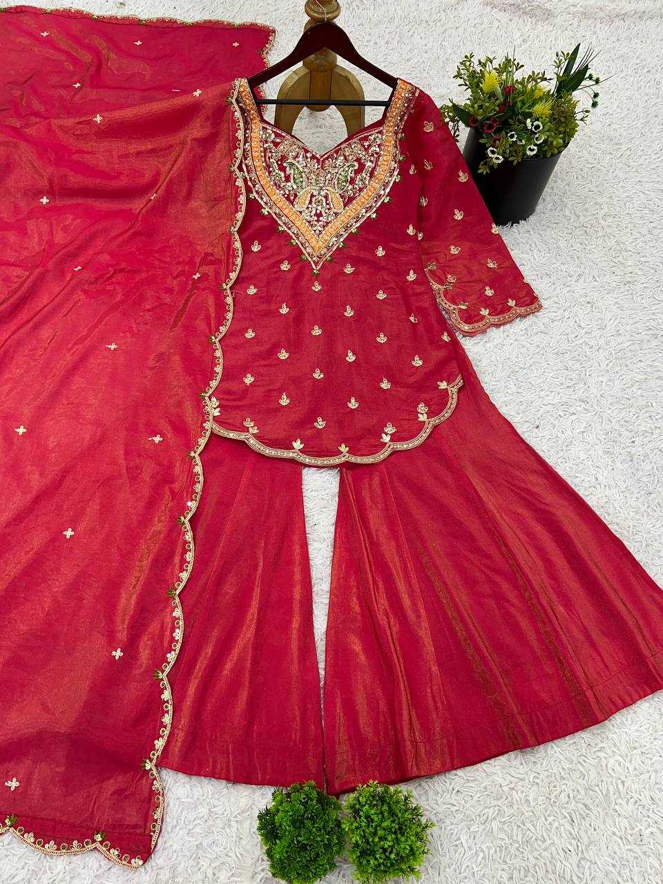 Ynf Simar silk KESH499 852 Suits & Dresses Wholesale Embroidery Suits Palazzo Suit Ladies Salwar Suits Manufacturer