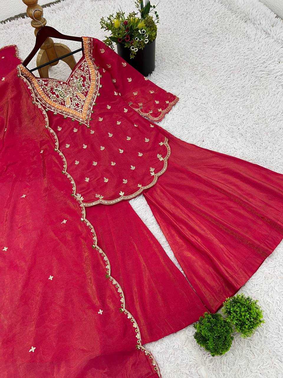 Ynf Simar silk KESH499 852 Suits & Dresses Wholesale Embroidery Suits Palazzo Suit Ladies Salwar Suits Manufacturer