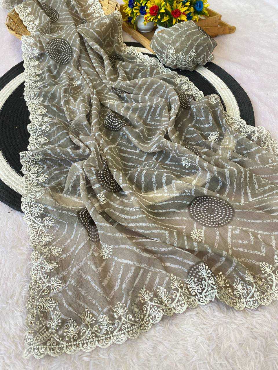 Ynf Simar silk KESH514 147 Sarees Wholesale Embroidered Sarees Manufacturer