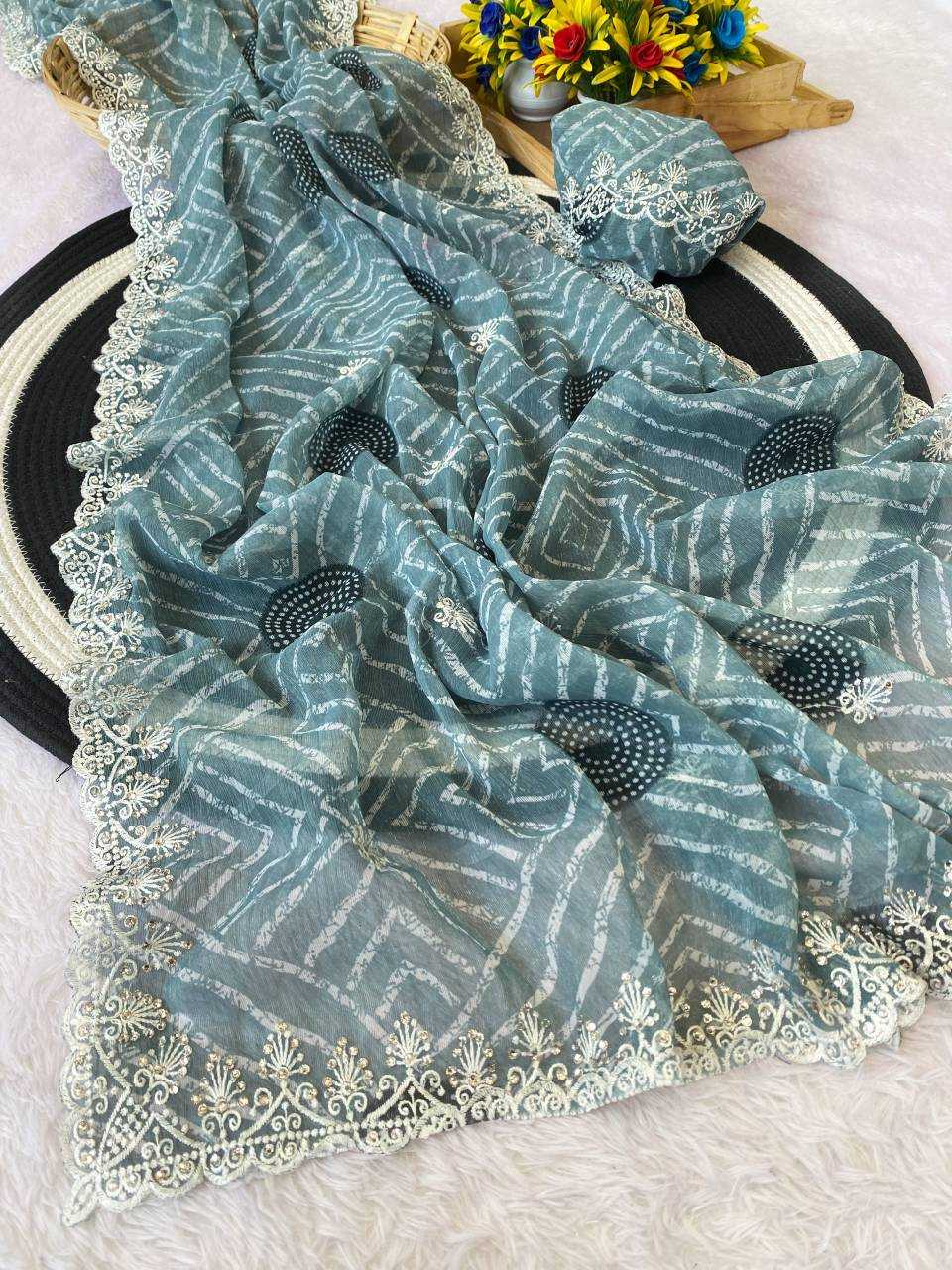 Ynf Simar silk KESH514 147 Sarees Wholesale Embroidered Sarees Manufacturer