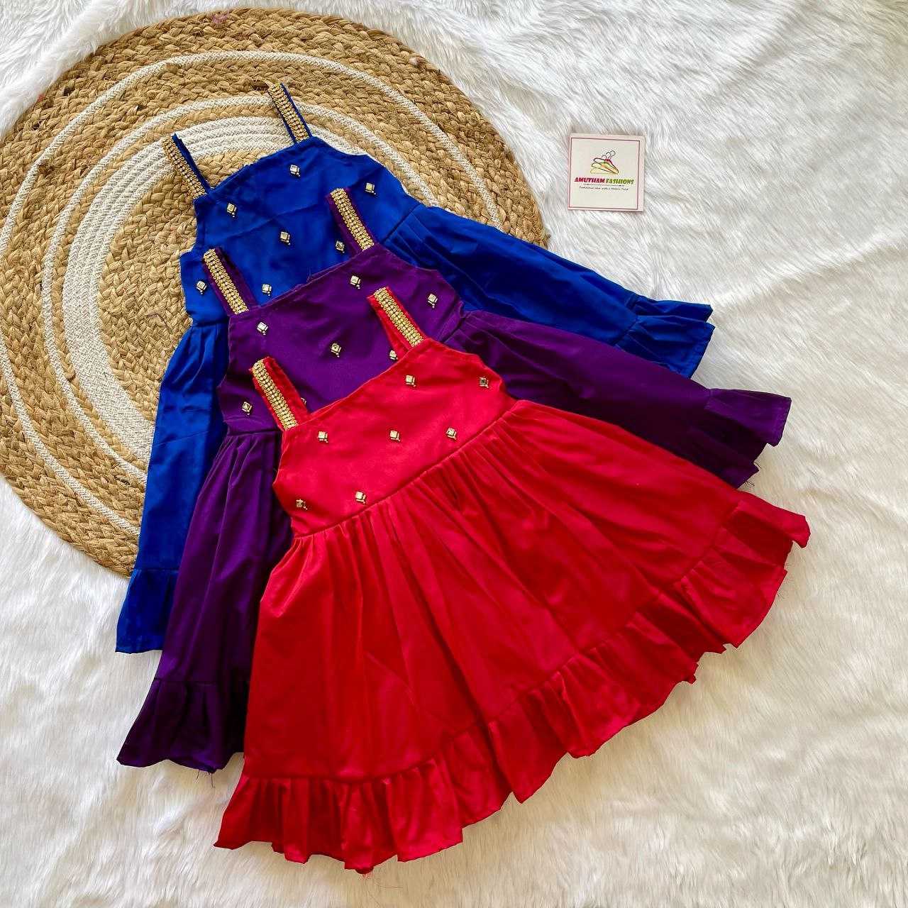 Ynf Slub Reyon RIN107 351 Kids Wear Wholesale Kids Frocks Girls Frock Kids Designer Frock Manufacturer