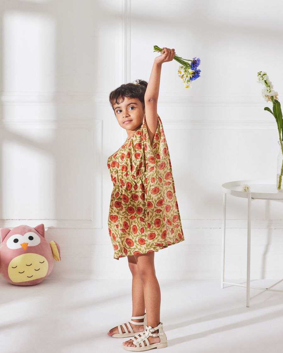 Ynf Slub Reyon RIN107 352 Kids Wear Wholesale Kids Frocks Girls Frock Girls Cotton Frocks Manufacturer