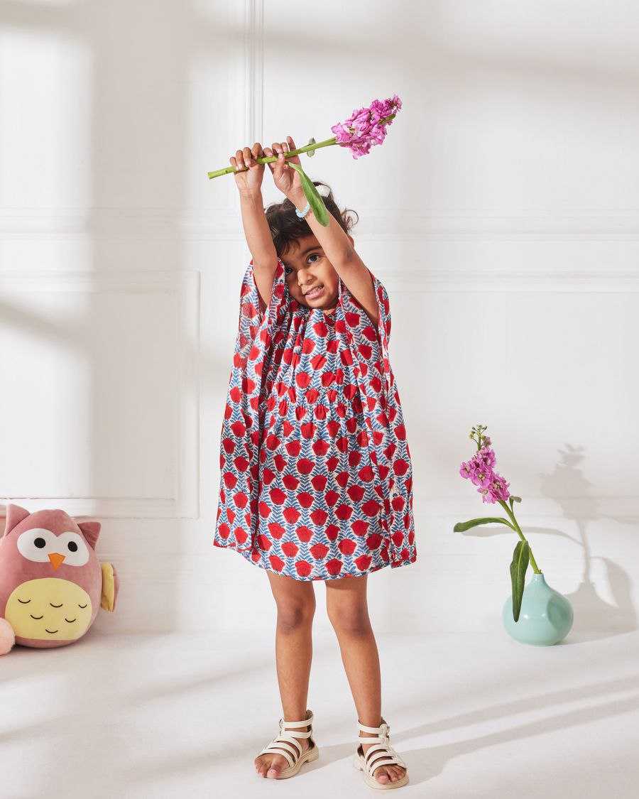 Ynf Slub Reyon RIN107 352 Kids Wear Wholesale Kids Frocks Girls Frock Girls Cotton Frocks Manufacturer