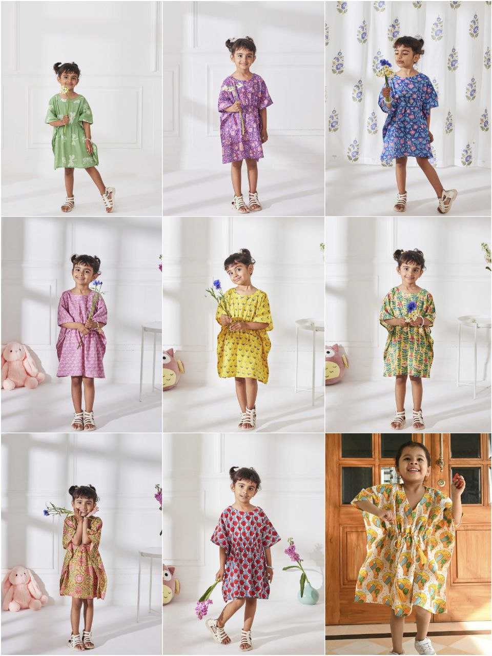 Ynf Slub Reyon RIN107 352 Kids Wear Wholesale Kids Frocks Girls Frock Girls Cotton Frocks Manufacturer
