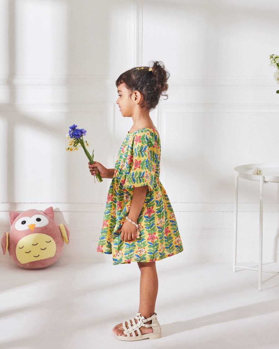 Ynf Slub Reyon RIN107 352 Kids Wear Wholesale Kids Frocks Girls Frock Girls Cotton Frocks Manufacturer
