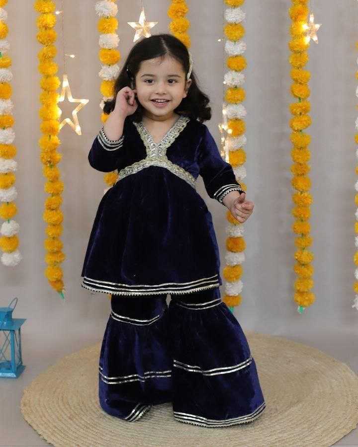 Ynf Soft Cotton RIN107 305 Kids Wear Wholesale Kids Sharara Girls Ethnic Wear Kids Wedding Outfits Manufacturer