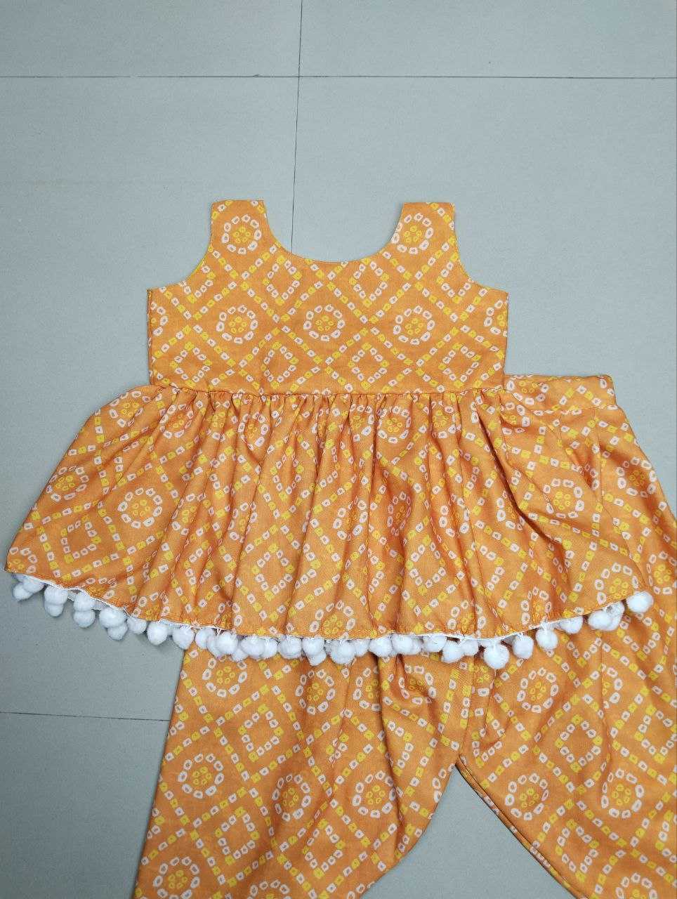 Ynf Soft Cotton RIN107 333 Kids Wear Wholesale Girls Kurti Kids Kurta Pajama Kids Navratri Outfits Manufacturer