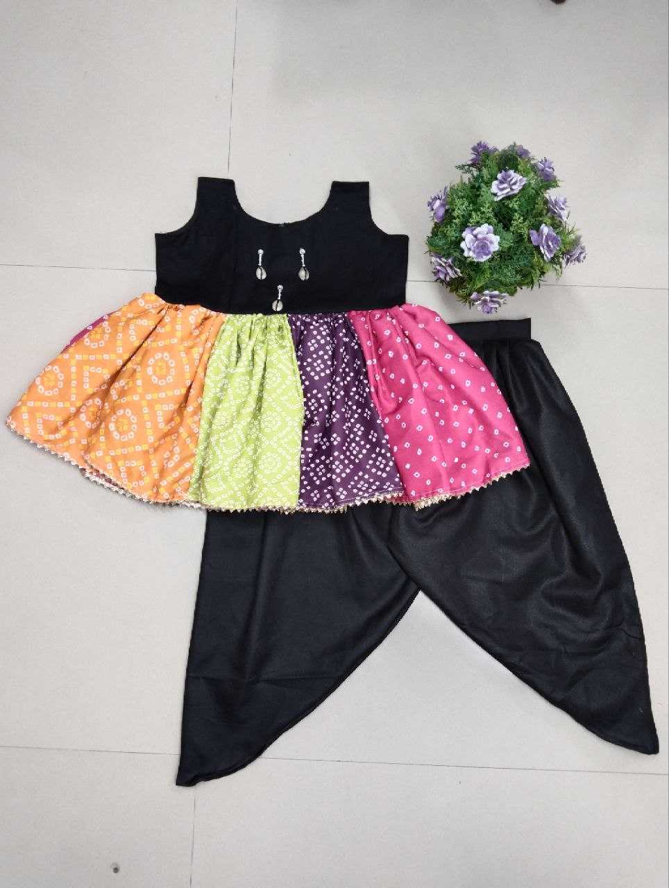 Ynf Soft Cotton RIN107 Kids Wear Wholesale Kids Traditional Outfits Kids Kurta Pajama Kids Navratri Outfits Manufacturer