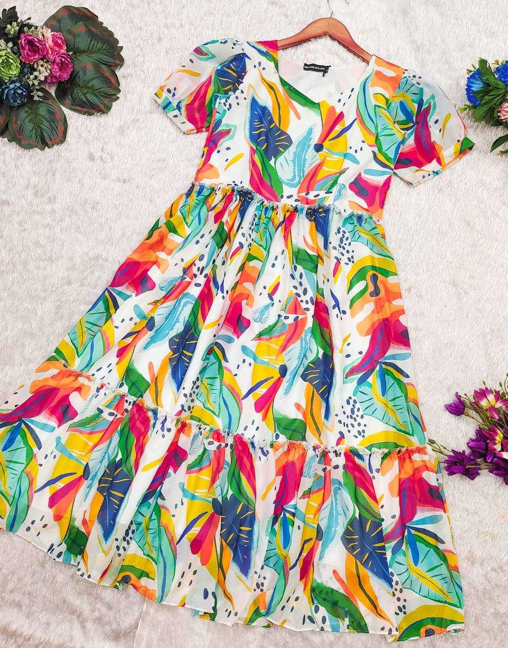 Ynf Soft Cotton RIN218 1070 Gowns Wedding Collections Festive Collections Wholesale Printed Gowns Party Gowns Indo-Western Gowns Manufacturer