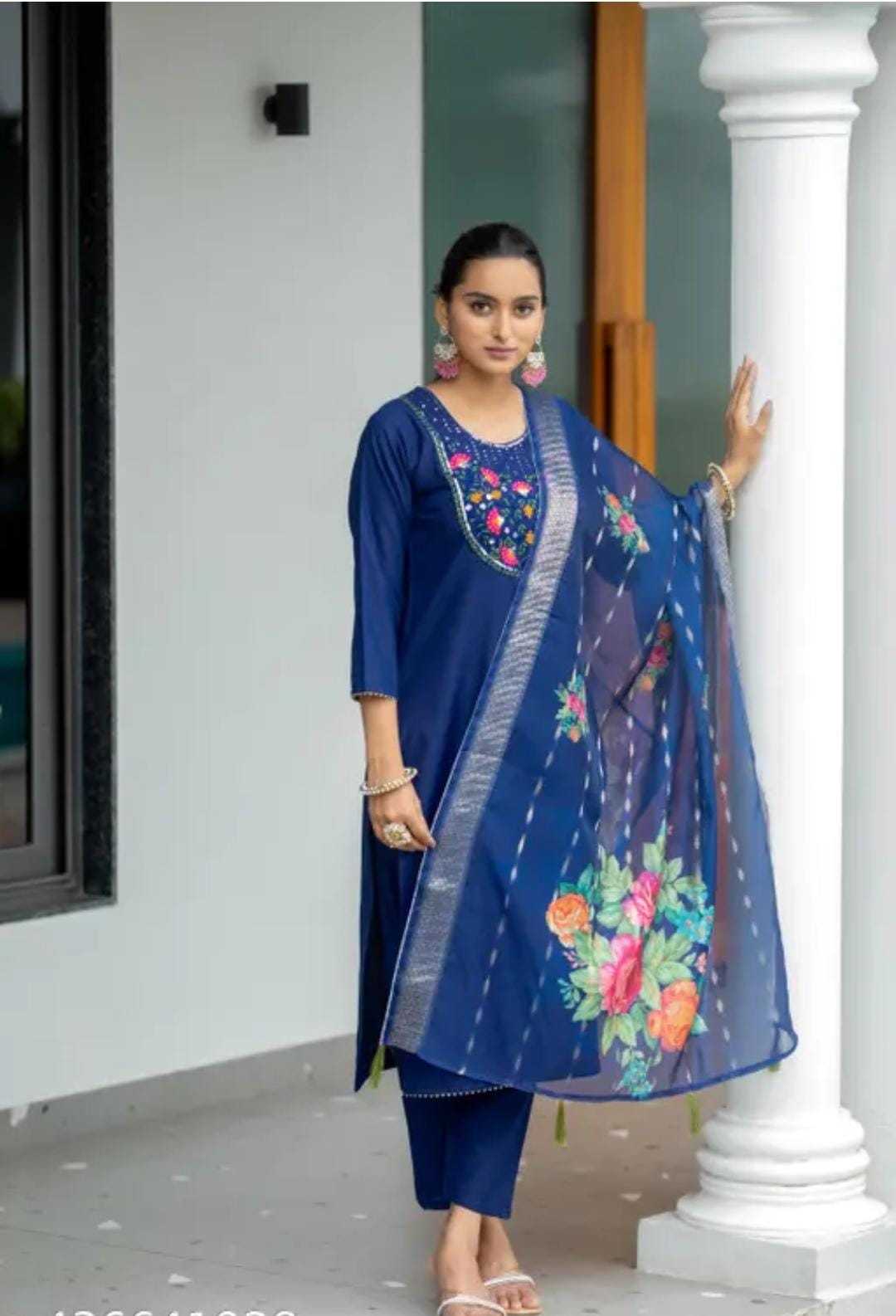 Ynf Soft Cotton RIN222 SI-143 Kurti Wholesale Printed Kurtis Cotton Kurtis Embroidered Kurtis Manufacturer
