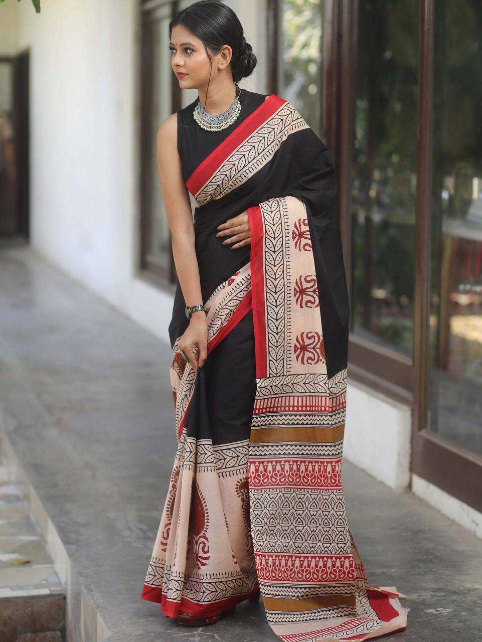 Ynf Soft Cotton RIN229 85 Sarees Wedding Collections Festive Collections Wholesale Block Print Sarees Cotton Sarees Sarees With Blouse Manufacturer
