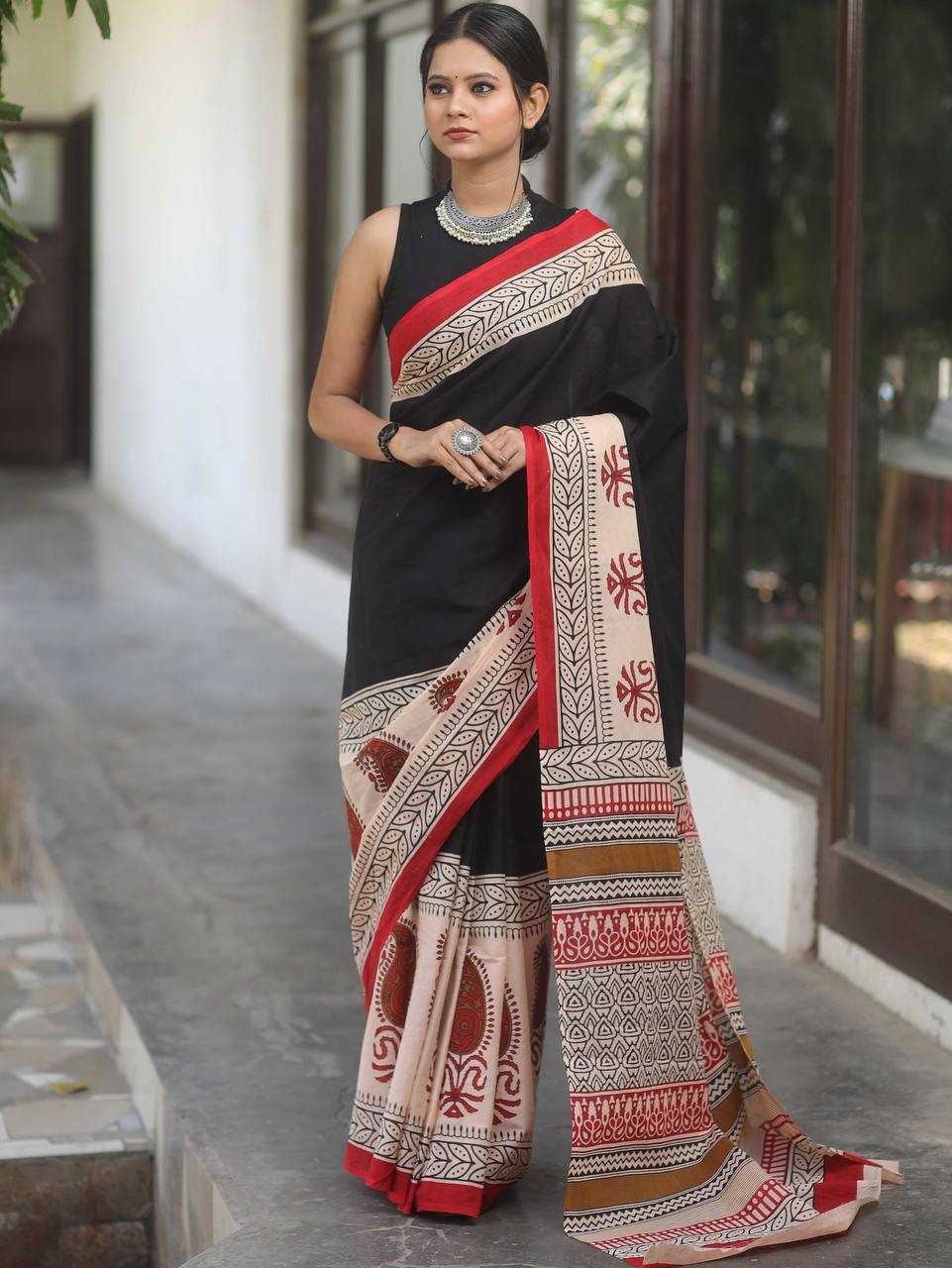 Ynf Soft Cotton RIN229 85 Sarees Wedding Collections Festive Collections Wholesale Block Print Sarees Cotton Sarees Sarees With Blouse Manufacturer