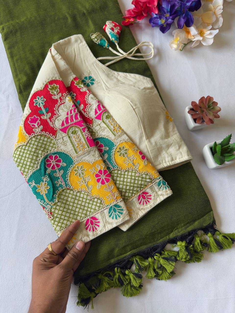 Ynf Soft Cotton Silk KESH437 PomPom Silk Sarees Wedding Collections Festive Collections Wholesale Designer Silk Sarees Cotton Silk Sarees Silk Sarees For Weddings Manufacturer