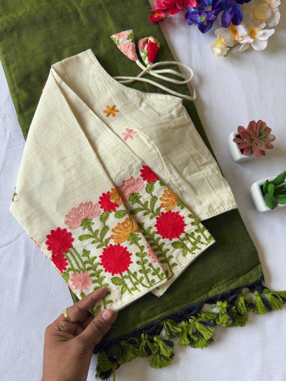 Ynf Soft Cotton Silk KESH437 PomPom Silk Sarees Wedding Collections Festive Collections Wholesale Designer Silk Sarees Cotton Silk Sarees Silk Sarees For Weddings Manufacturer
