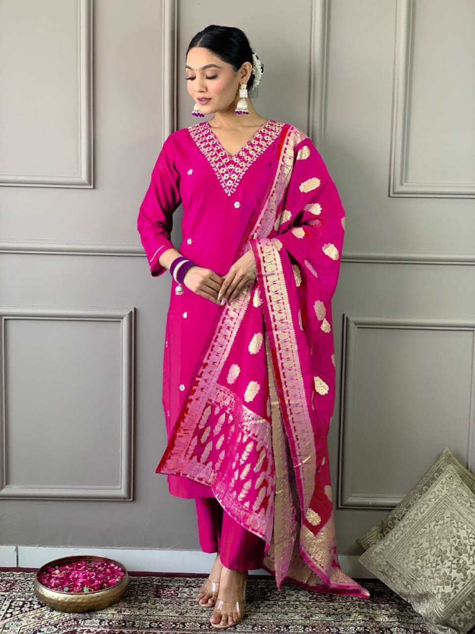 Ynf Soft Cotton Silk RIN222 A1 Kurti Wholesale Designer Kurtis Cotton Kurtis Embroidered Kurtis Manufacturer