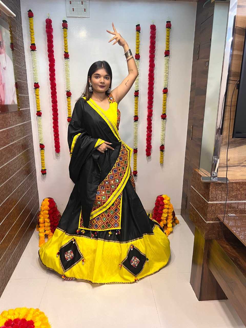 Ynf Soft Cotton Silk RIN227 7052 Lehengas Wedding Collections Festive Collections Wholesale Designer Lehenga Choli Lehenga With Blouse Navratri Chaniya Choli Manufacturer
