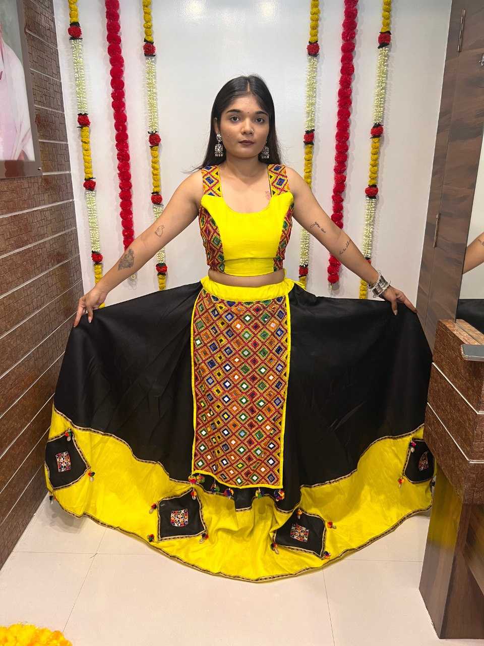 Ynf Soft Cotton Silk RIN227 7052 Lehengas Wedding Collections Festive Collections Wholesale Designer Lehenga Choli Lehenga With Blouse Navratri Chaniya Choli Manufacturer