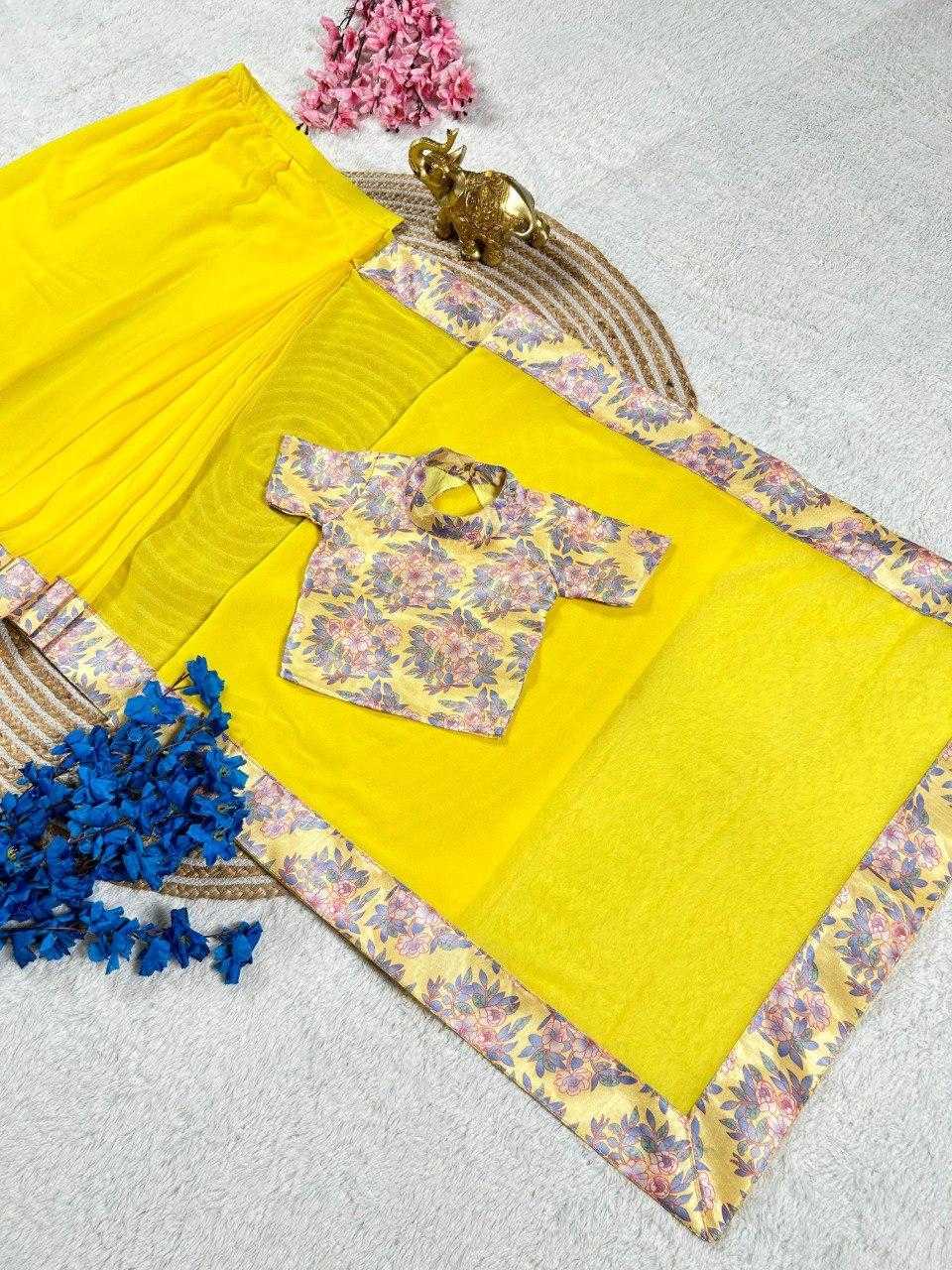 Ynf Soft Dola KESH505 324 Sarees Wholesale Ready To Wear Sarees Fancy Sarees Georgette Sarees Manufacturer