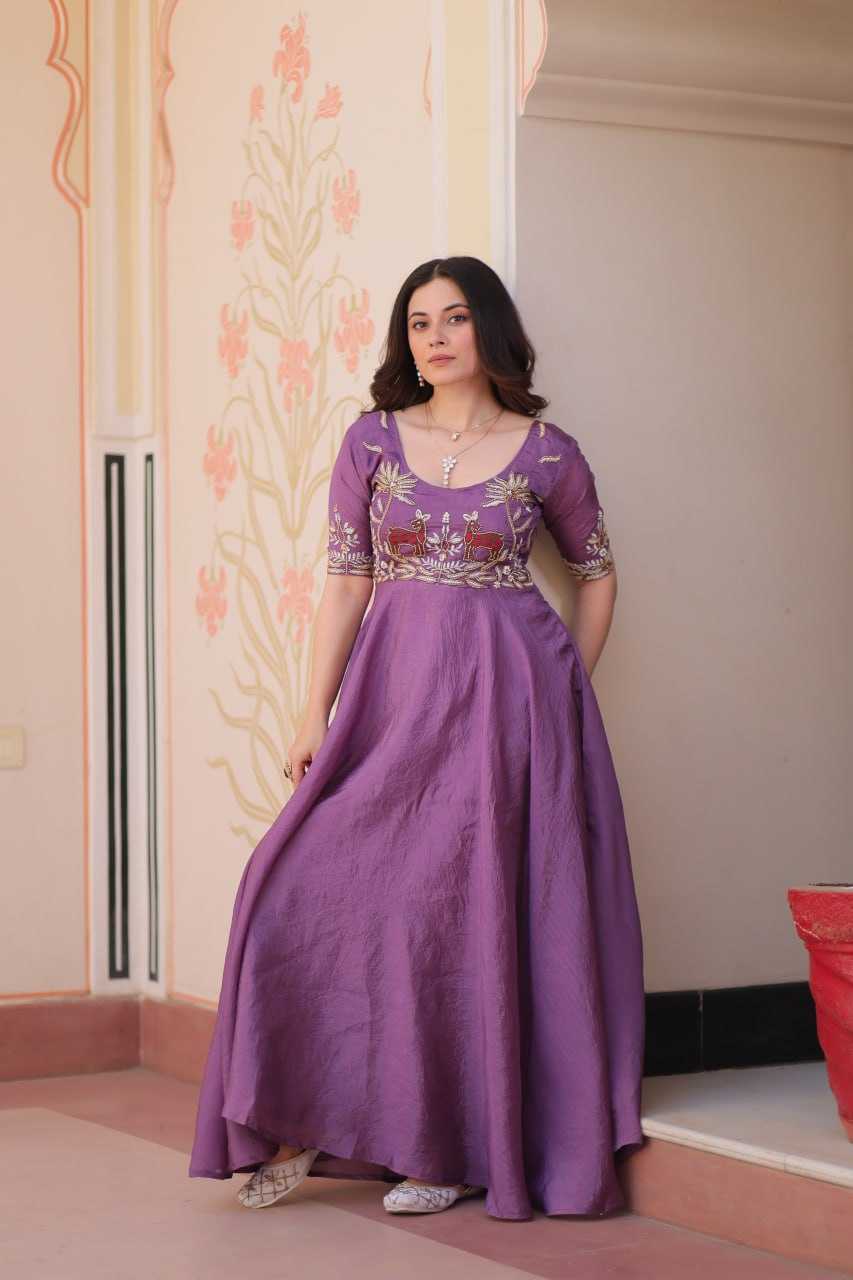 Ynf Soft Gold Crush KESH489 1176 Gowns Wedding Collections Festive Collections Wholesale Embroidery Gowns Party Wear Gowns Designer Gowns Manufacturer