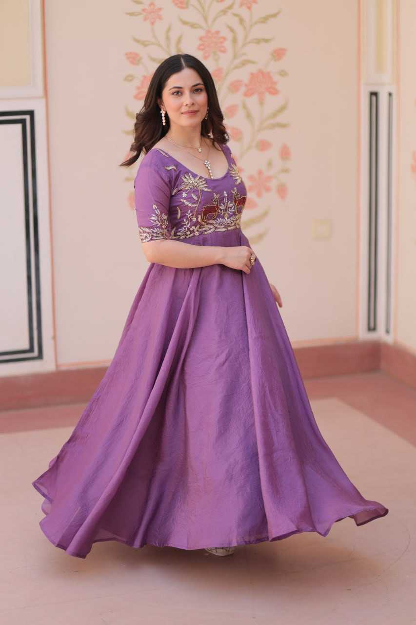 Ynf Soft Gold Crush KESH489 1176 Gowns Wedding Collections Festive Collections Wholesale Embroidery Gowns Party Wear Gowns Designer Gowns Manufacturer
