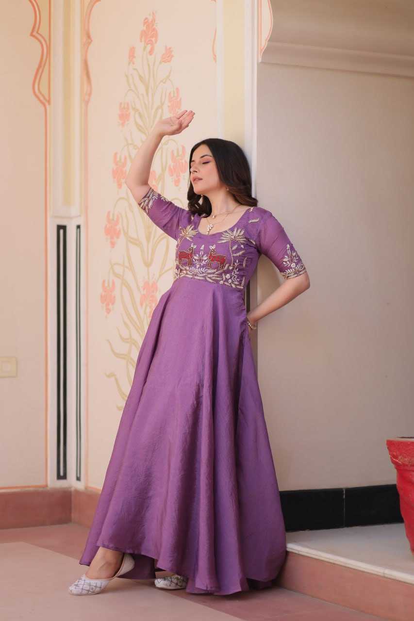 Ynf Soft Gold Crush KESH489 1176 Gowns Wedding Collections Festive Collections Wholesale Embroidery Gowns Party Wear Gowns Designer Gowns Manufacturer