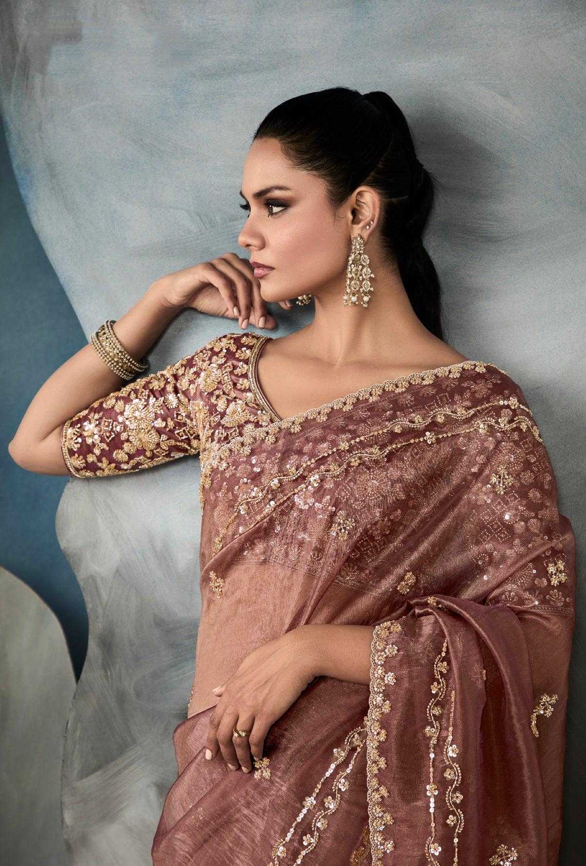 Ynf Soft Gold Crush RIN164 charm Sarees Wedding Collections Festive Collections Wholesale Sequence Sarees Embroidered Sarees Wedding Outfits Manufacturer